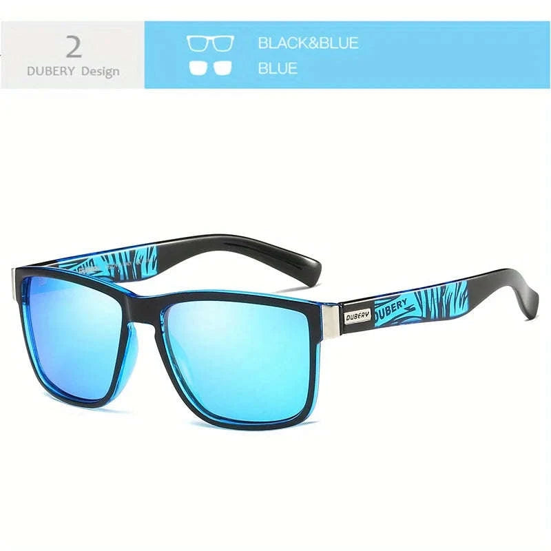 DUBERY Polarized UV400 Sunglasses for Men and Women-Blue11