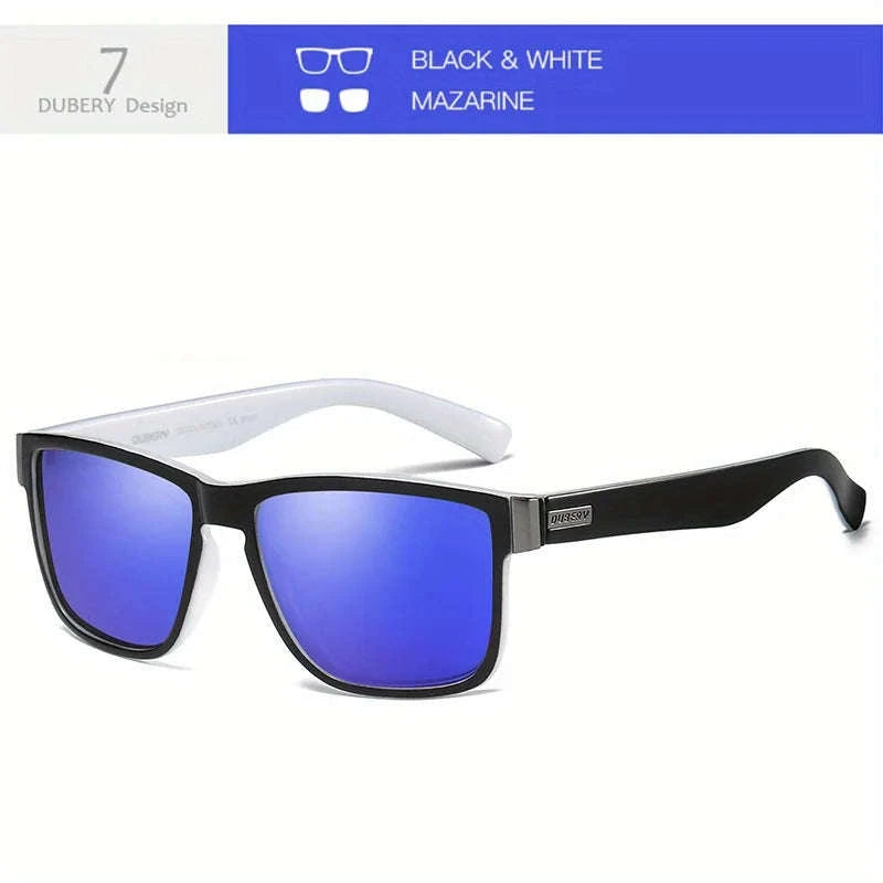 DUBERY Polarized UV400 Sunglasses for Men and Women-Blue11