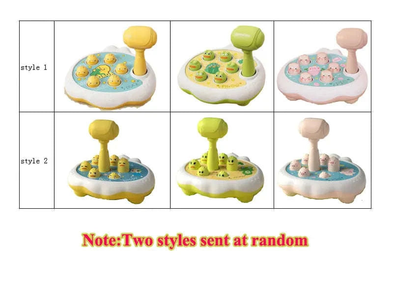 Duck/Frog/Pig Baby Montessori Animal Hammer Toy-frog no box