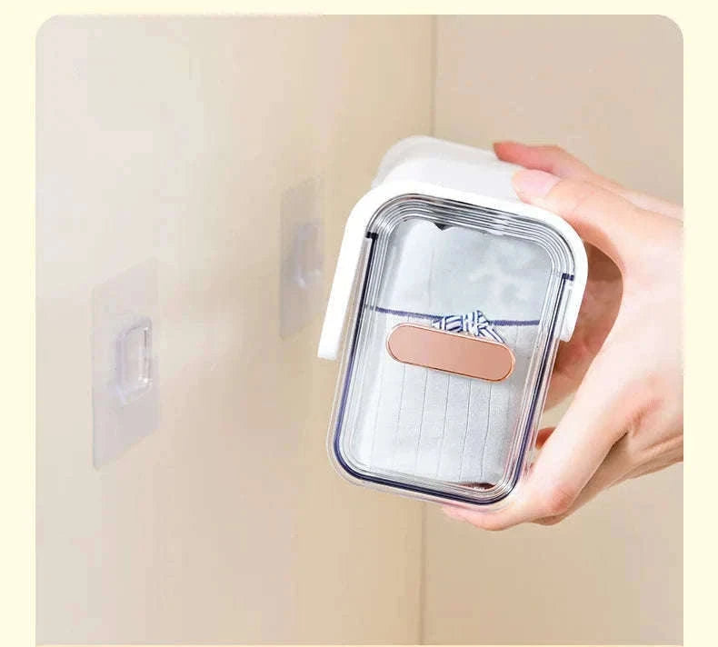 Dust-Proof Underwear Organizer with Push-Pull Drawer-Light Yellow / 6-10 Cells