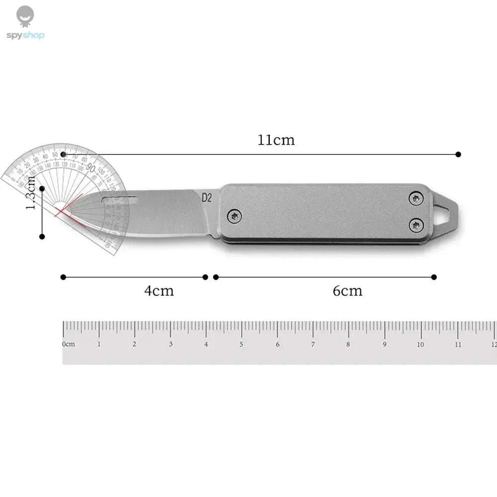 Dutrieux D2 Steel Folding Knife-WHITE