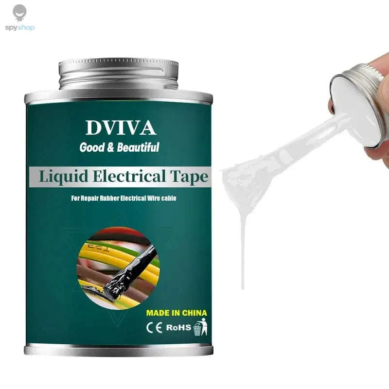 DViva Liquid Electrical Tape Waterproof Sealant – Flexible Protective Coating for Wiring and Connectors-50ml black