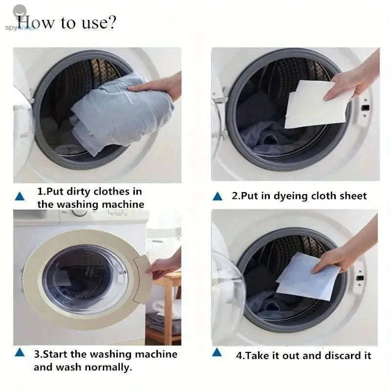 Dye-Resistant Laundry Cloth – Color Protection for Mixed Loads-50pcs
