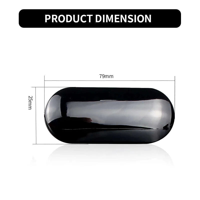 Dynamic LED Side Marker Light Amber Turn Signal Replacement-2pcs Dynamic Smoked / China Mainland