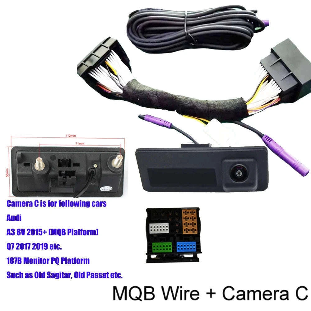 Dynamic Trajectory Rear View Camera for VW, Audi & Skoda MQB/PQ-MQB-Cam E