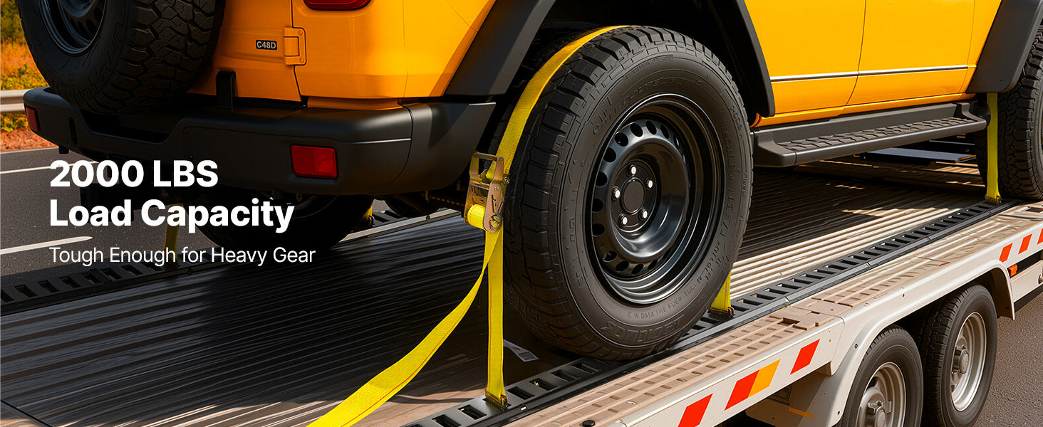 4-Pack 7.7ft E-Track Tie-Down Rails 2000 lb Cargo System