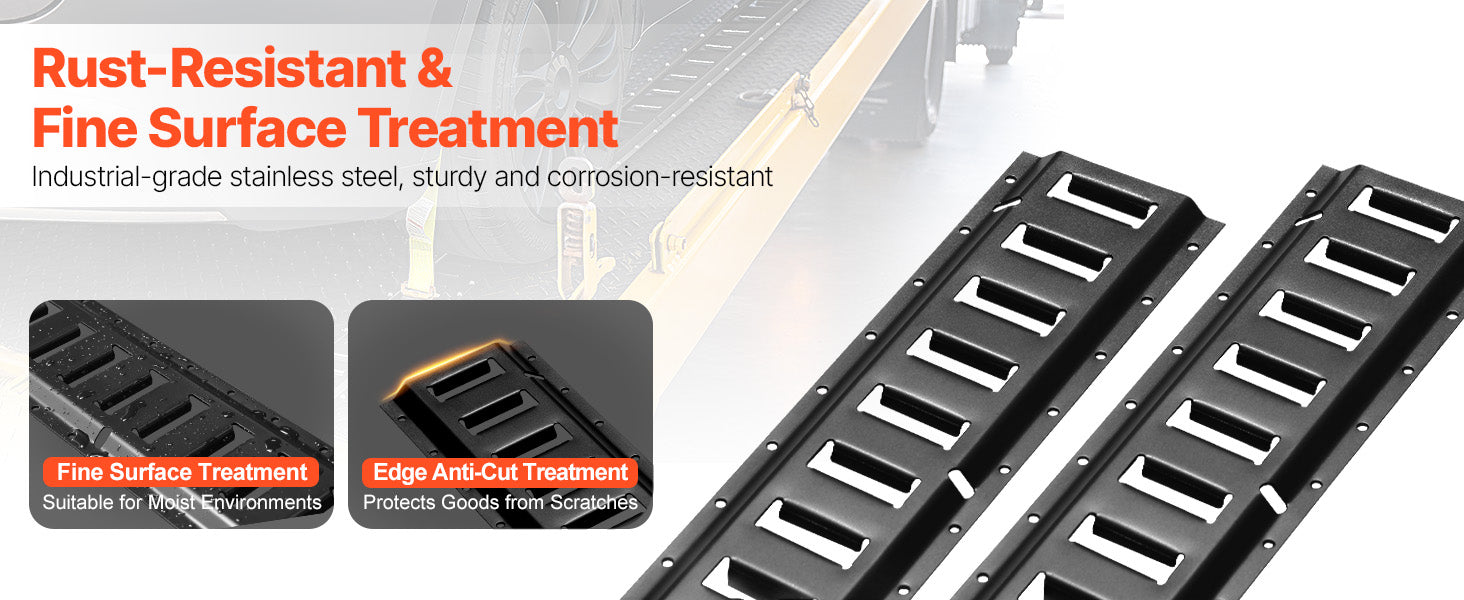 Kit de rails d'arrimage E-Track 4 pièces 2000 lbs de charge pour remorques et garages