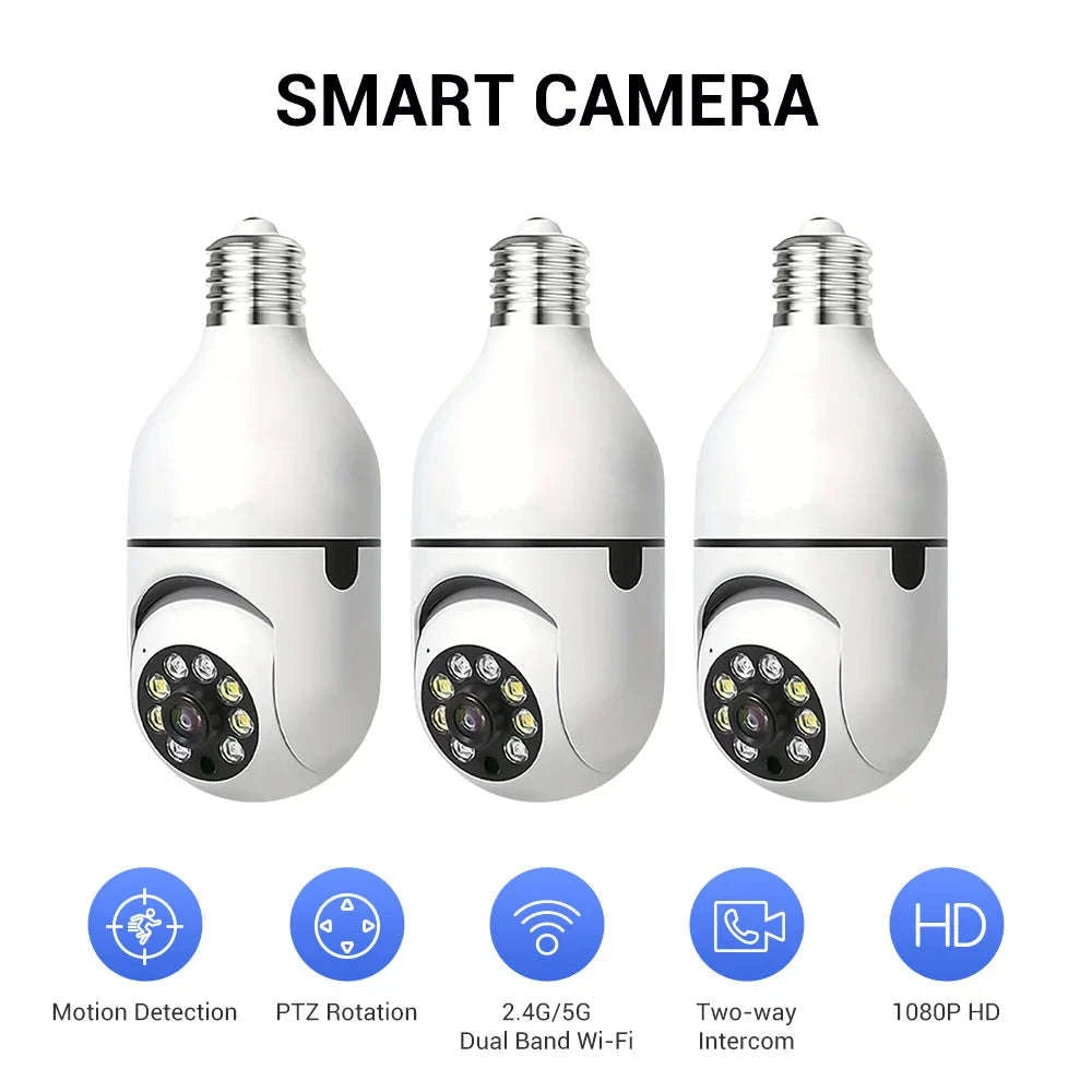 E27 Smart Security Light Bulb Camera-D115-1 / USB / GERMANY