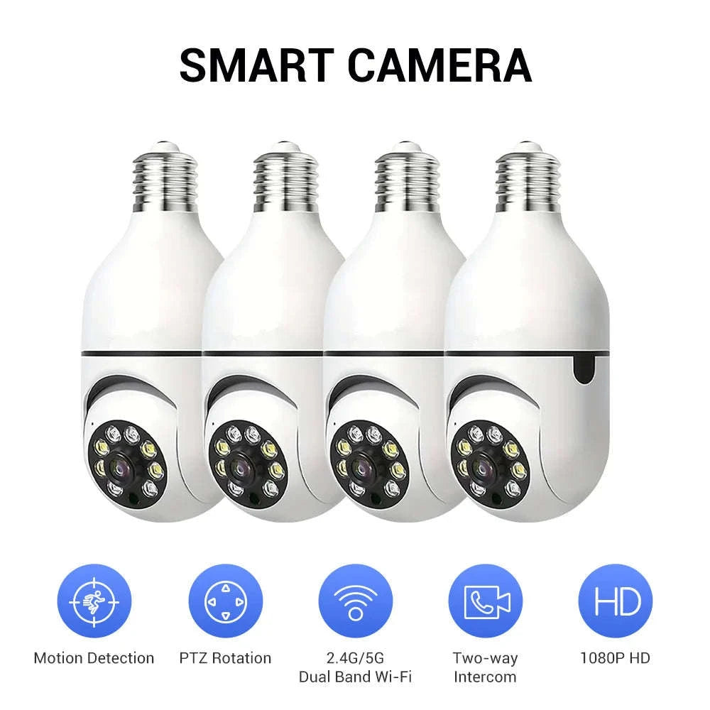 E27 Smart Security Light Bulb Camera-D115-1 / USB / GERMANY