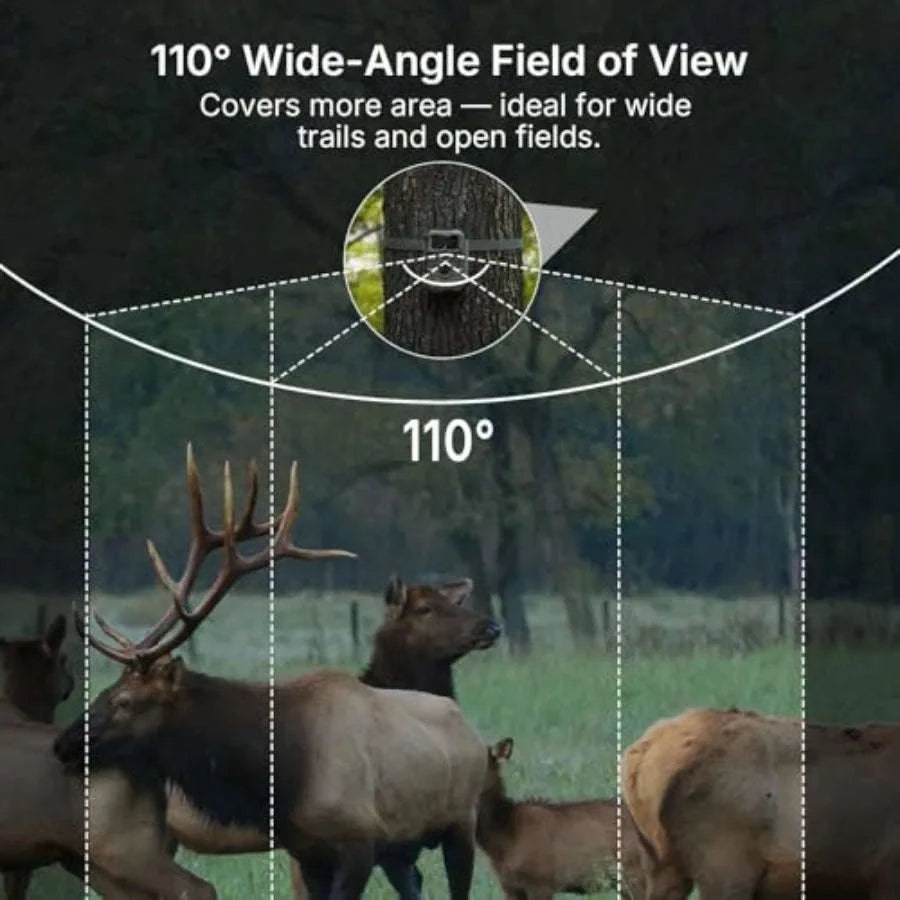E6+ WiFi Wildlife Trail Camera, 64MP, 165 ft Range-United States / aspic