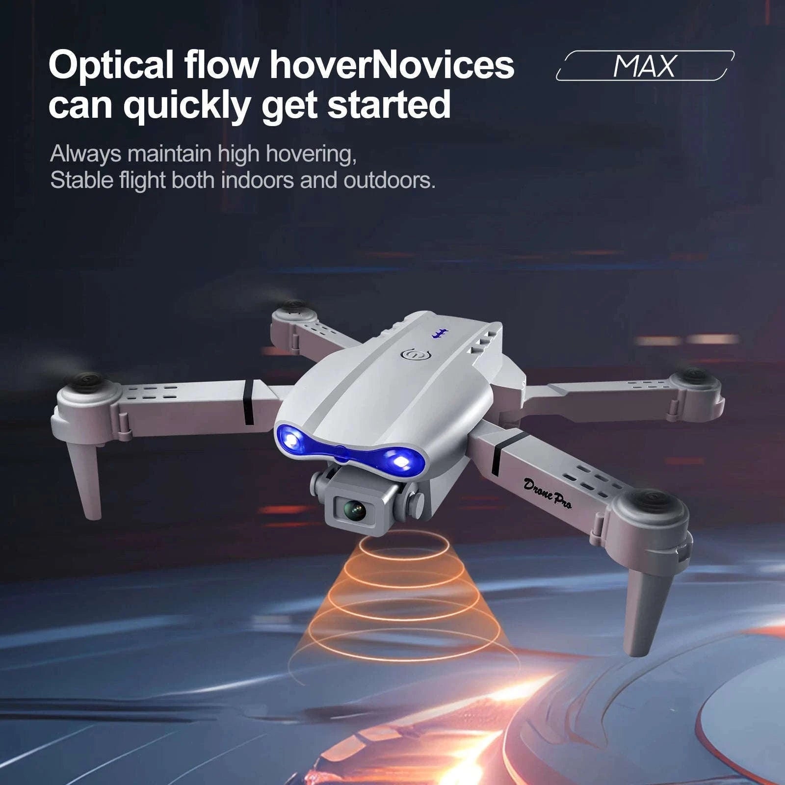 E88 E99 Drone with Screen Remote and Dual Camera-E99-grey