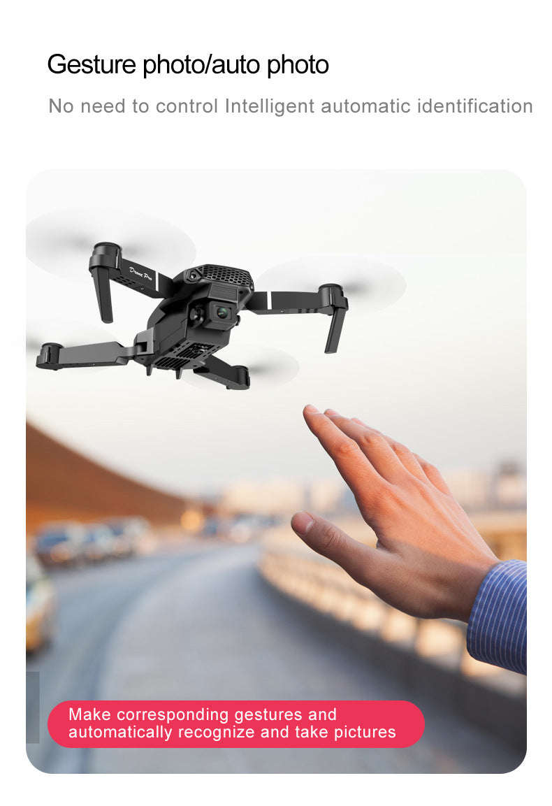 E88 Pro Drone with Dual Camera and Optical Flow-Gray-Two Camera