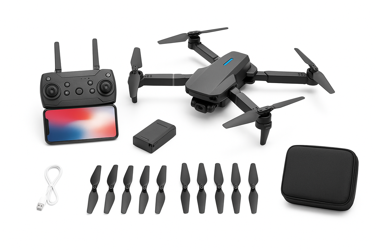 E88 Profesjonalny Szerokokątny RC Dron z HD 4K Kamera Składany Helikopter Samolot