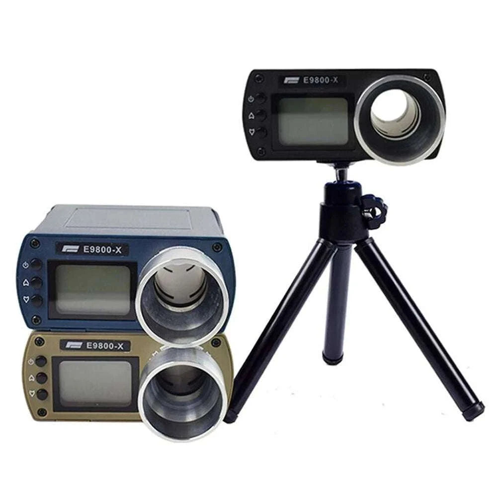 E9800-X Shooting Chronograph with LCD Display and Speed Measurement-Brown