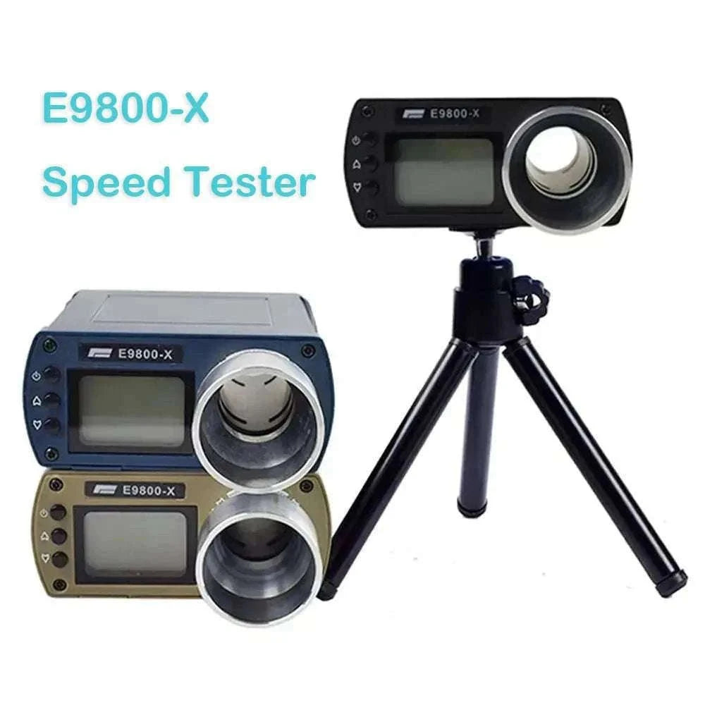 E9800-X Shooting Chronograph with LCD Display and Speed Measurement-Brown
