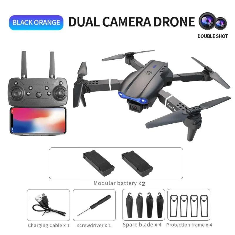 E99 Pro Drone with HD Camera, App Control & 50m Range-3 batteries / United States