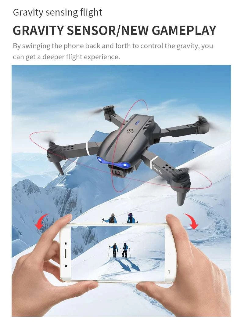 E99 Pro Drone with HD Camera, App Control & 50m Range-3 batteries / United States