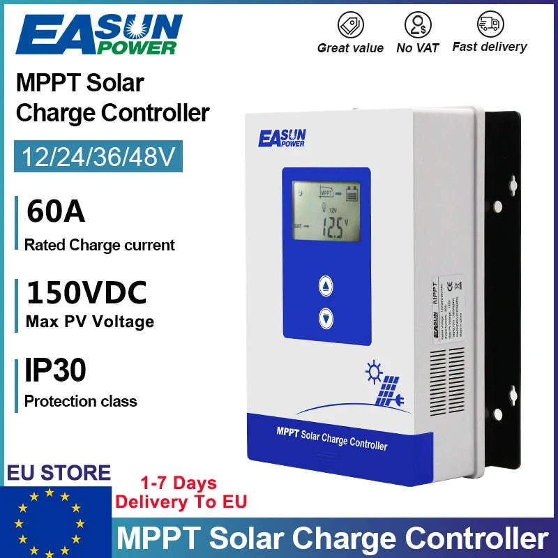 EASUN Power MPPT Solar Charge Controller-20A / PL