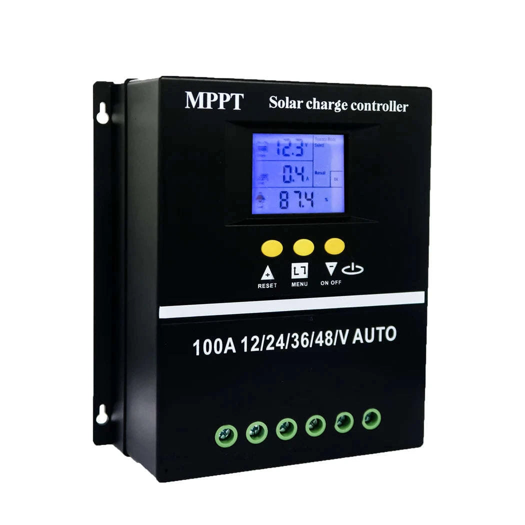ECGSOLAX MPPT Solar Charge Controller 80A 100A 12V-48V Dual USB-80A / 12V 24V 36V 48V / GERMANY