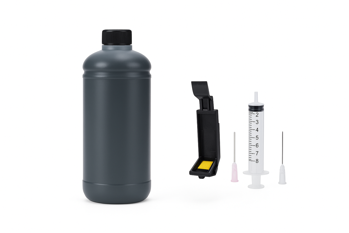 Eco 100ml Refillable Ink Compatible Quick-drying Solvent Ink Refill Ink Tool Snap Fill for 12.7mm Handheld Inkjet Printer - Spy-shop.com