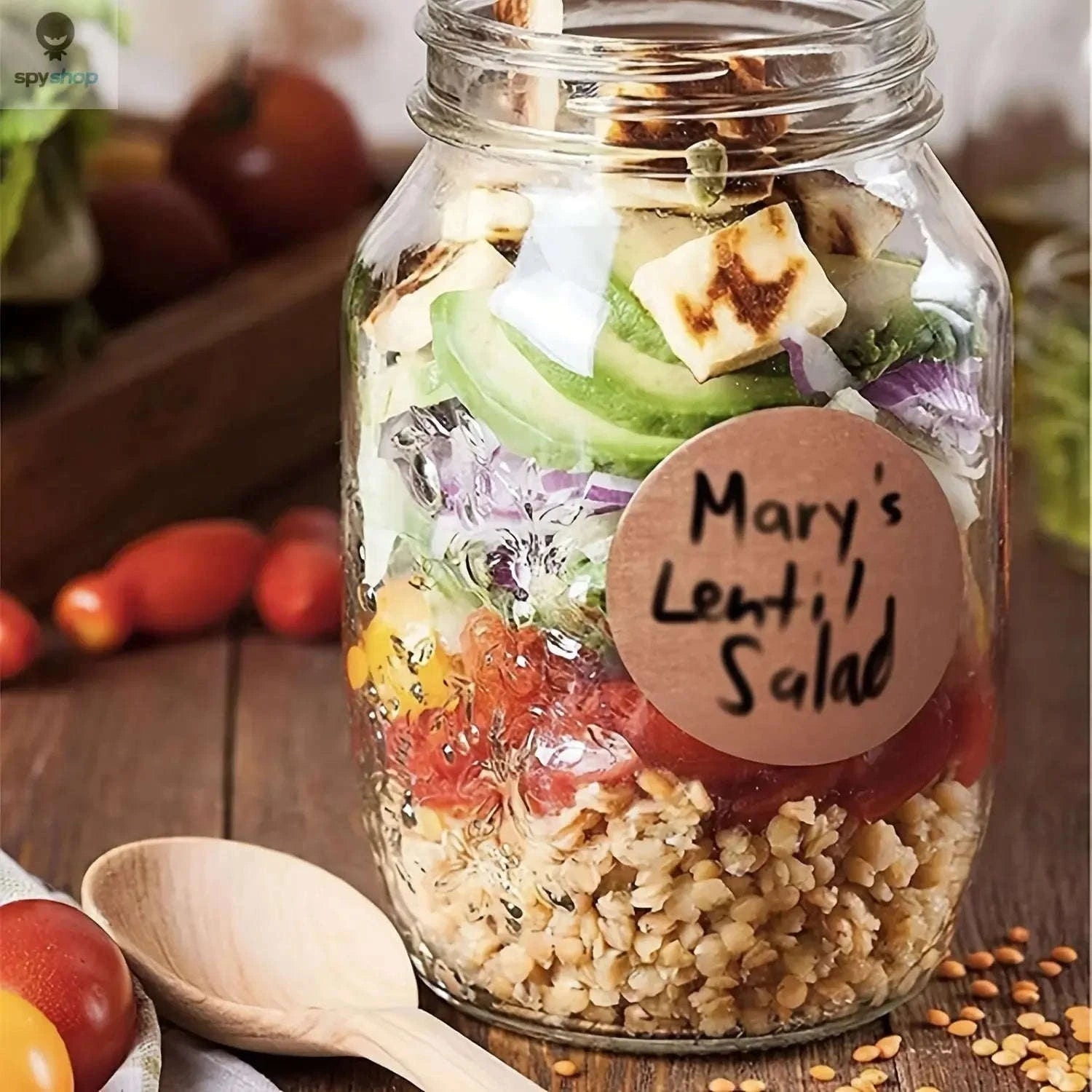 Eco-Craft Kraft Labels – 500 Round Stickers for Jars, Packaging and Gifts-1 roll