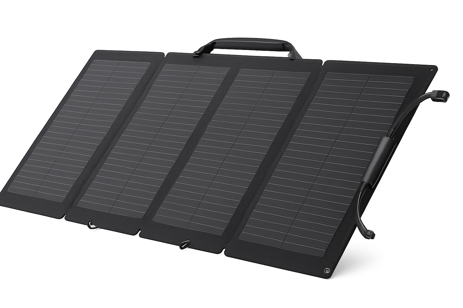 Painel Solar Portátil ECOFLOW, Dobrável com Estojo de Transporte, Alta Eficiência de 23%, Design à Prova de Água e Poeira IP68 para Campismo e Autocaravanas