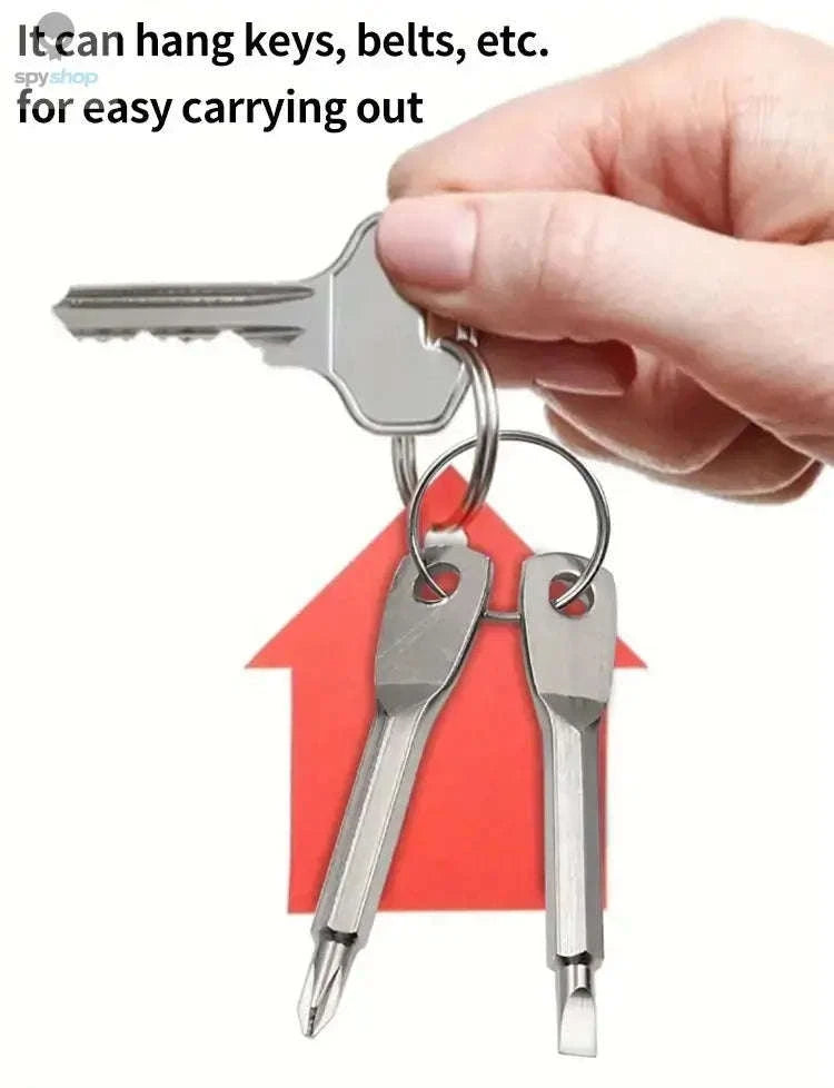 EDC Pocket Screwdriver Keychain Set – Compact Multi-Bit Everyday Tool-Small Screwdriver SL