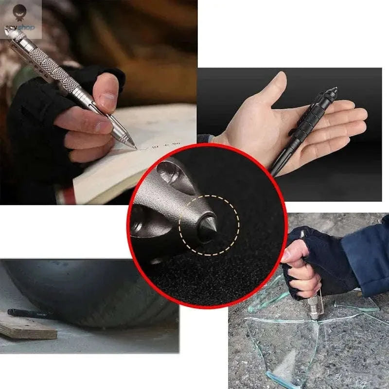 EDC Safety Pen – Durable Everyday Carry Tool for Protection and Writing-Gray Pen