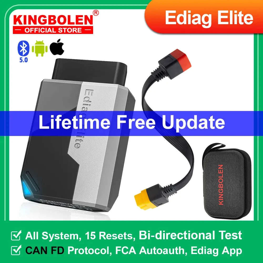 Ediag Elite Car Diagnostic Tool-with 0.36m Cable / france / Lifetime Free Update