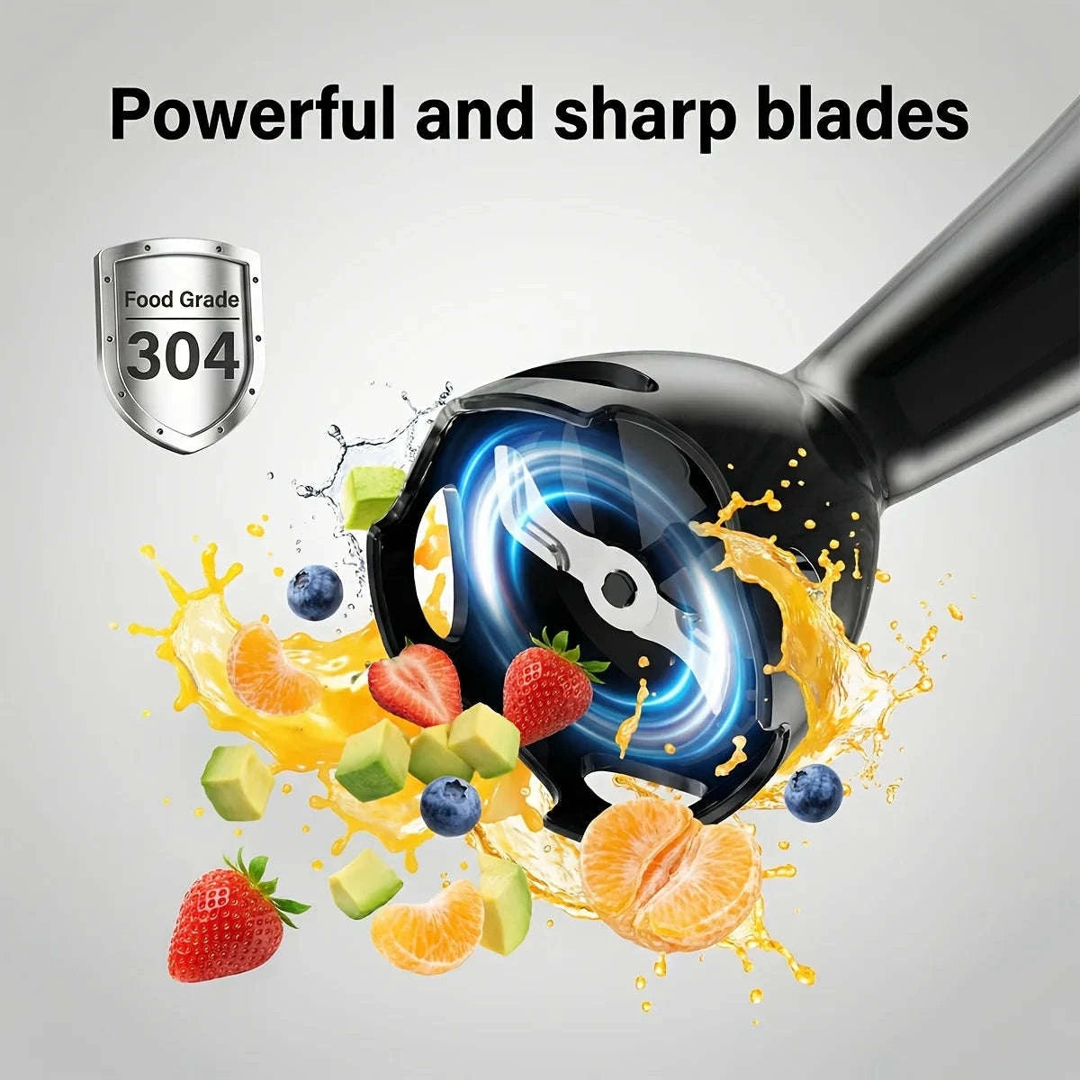 Effortless Immersion Hand Blender for Smoothies, Soups, and Purees-black / United States