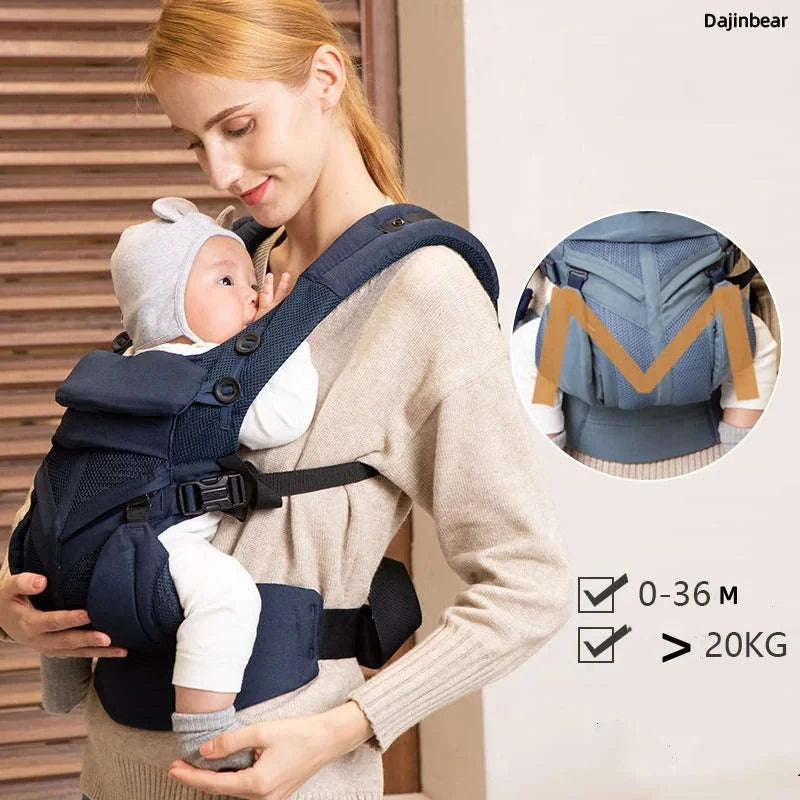 Egobaby 360 Omni Baby Carrier – Breathable Ergonomic Support-Dark Blue