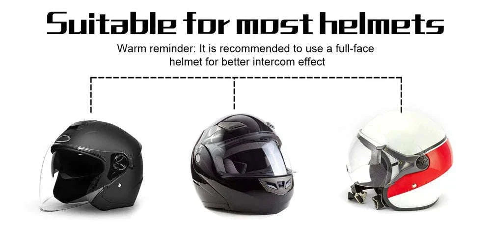 EJEAS V6 Pro+ Motorcycle Helmet Bluetooth Intercom-2PCS with 1 EUC / spain