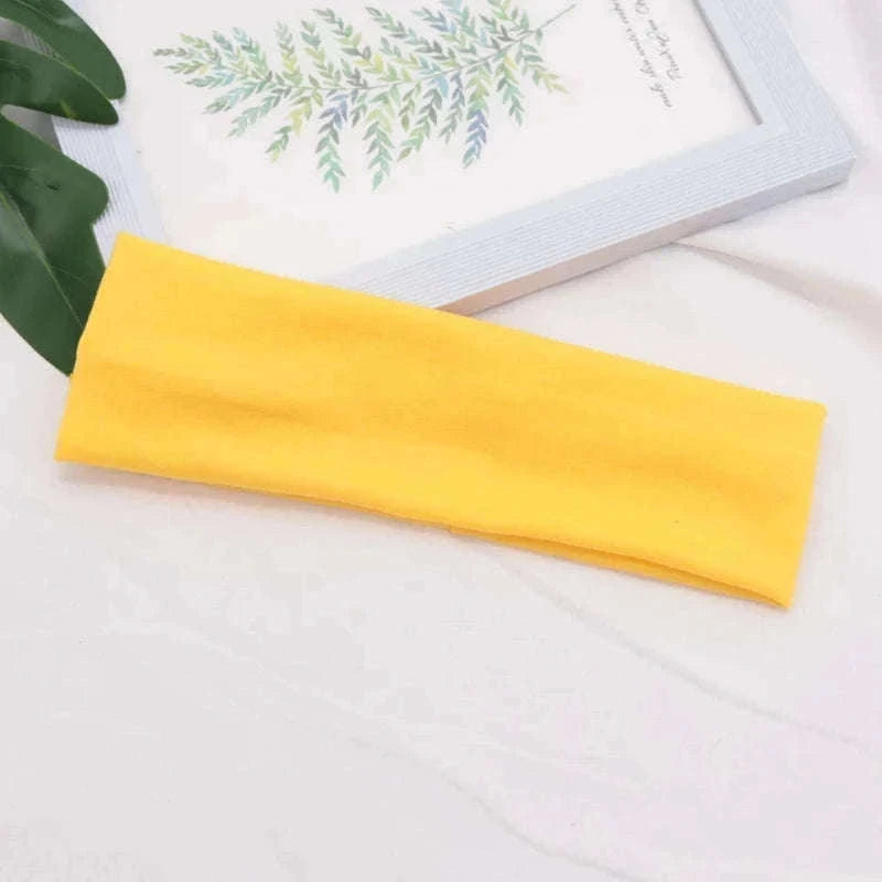 Elastic Cotton HairBand for Secure, Comfortable All-Day Hold-Light Grey