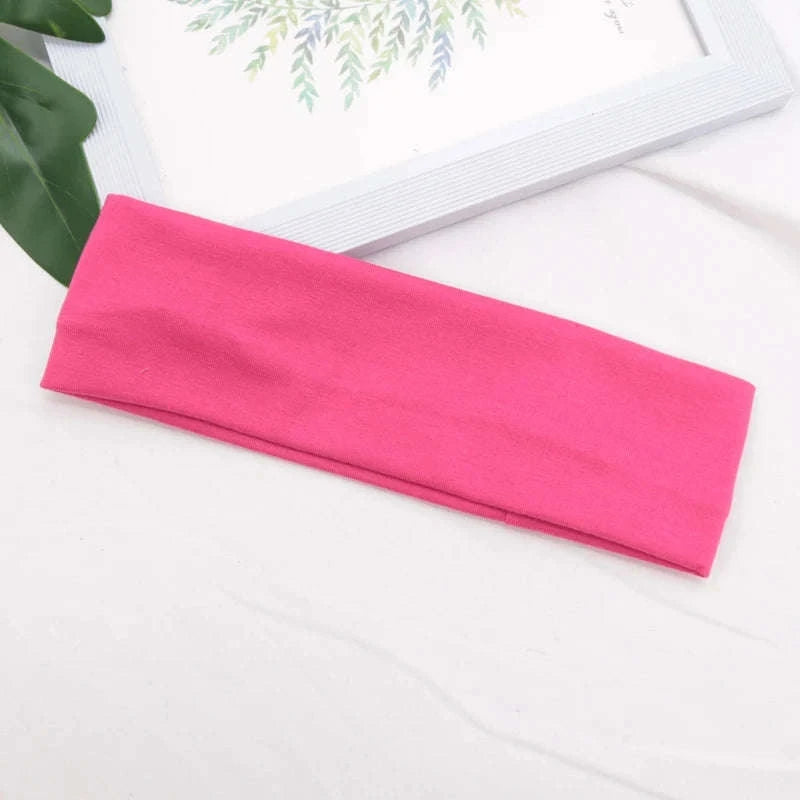 Elastic Cotton HairBand-Light Grey