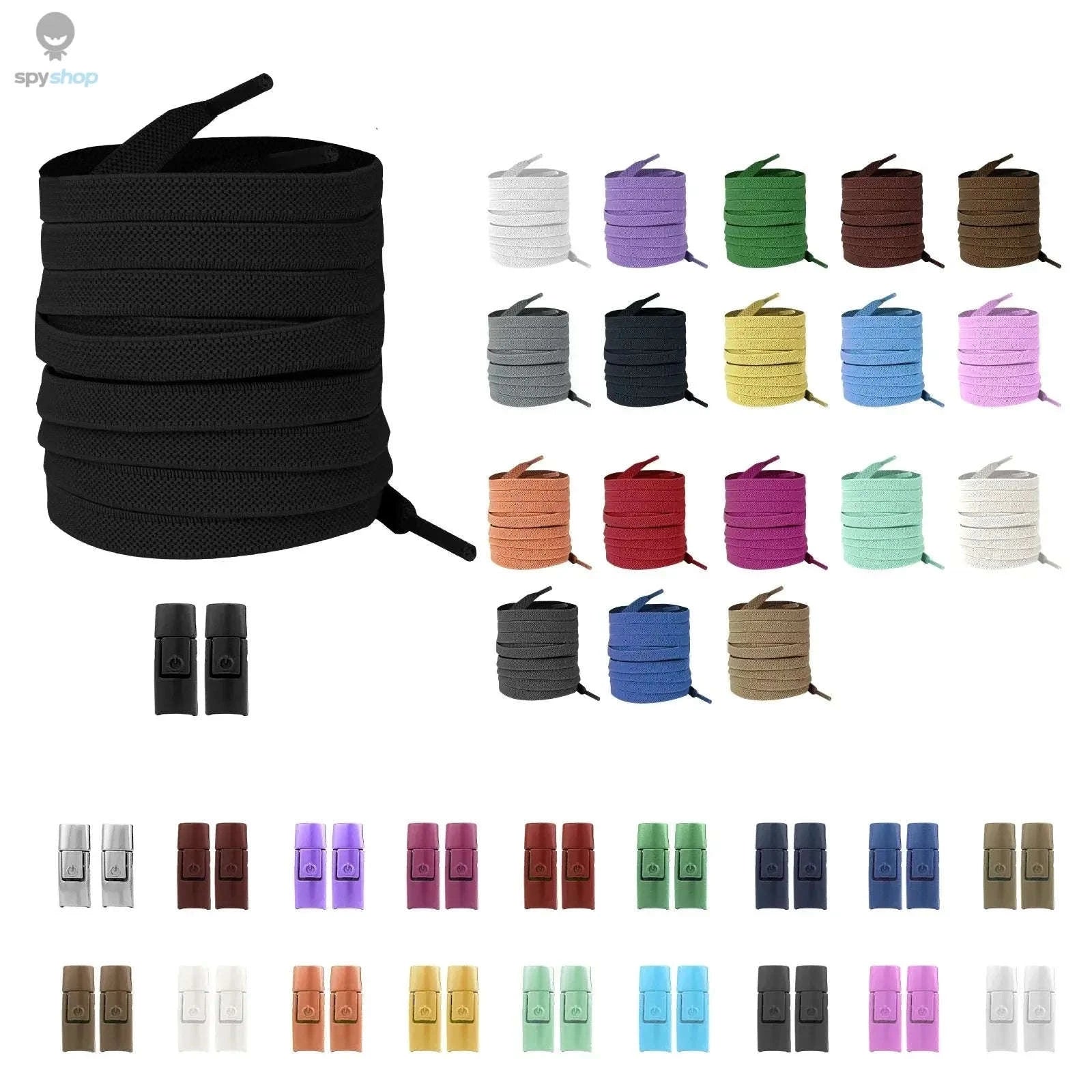 Elastic Shoelaces – No‑Tie Press Lock Laces for Easy, Secure Fit-RRRRR