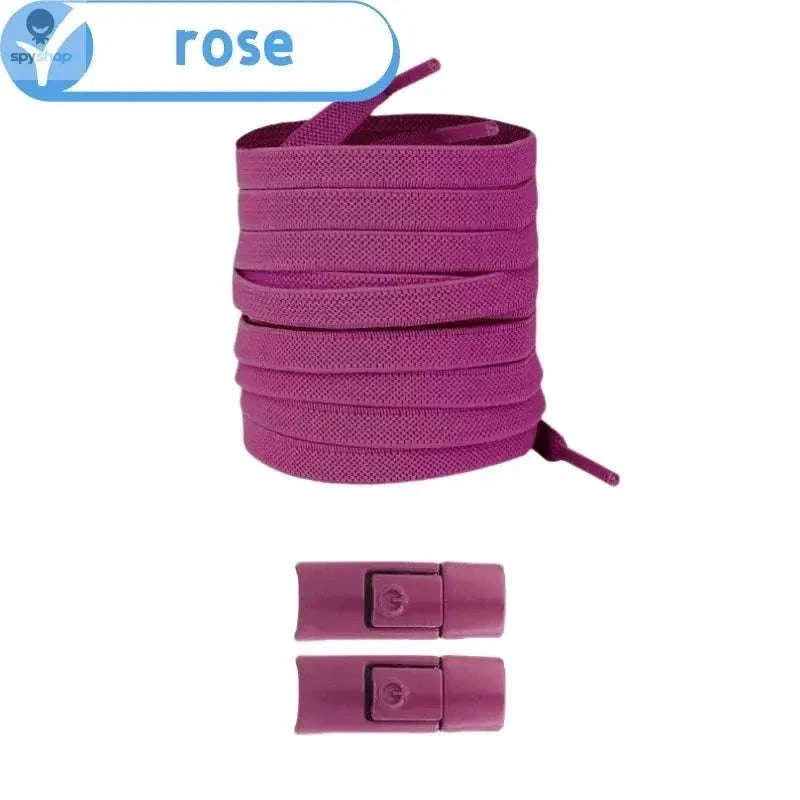 Elastic Shoelaces No-Tie Press Lock Laces for Secure Fit-RRRRR