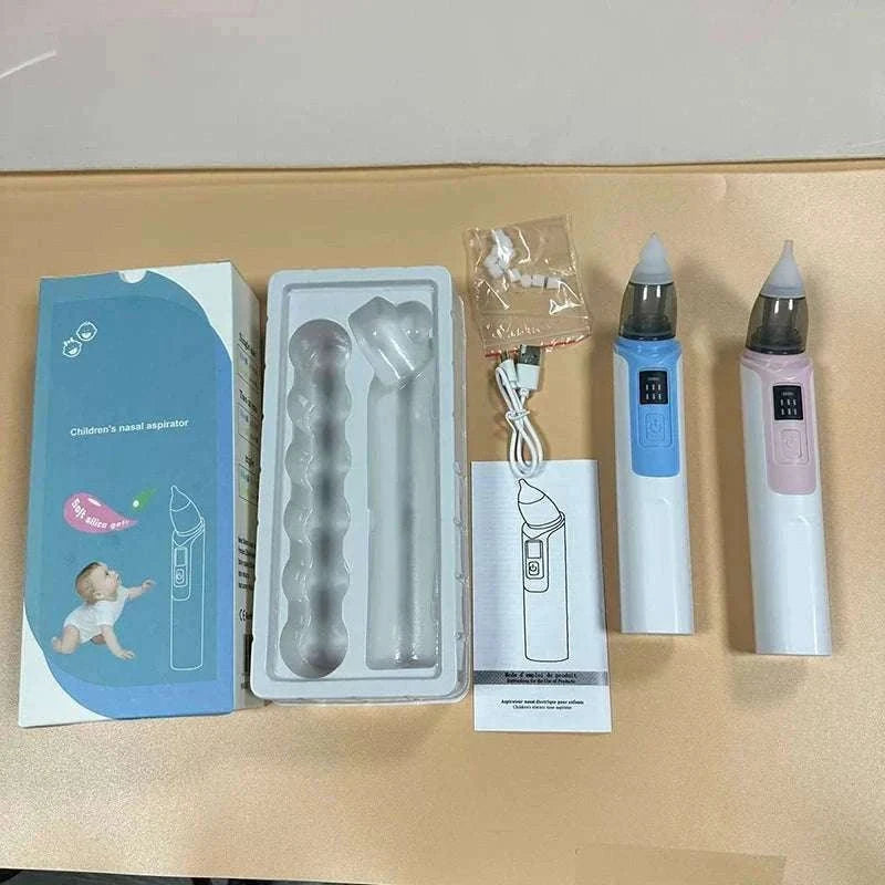 Electric Baby Nasal Aspirator Rechargeable Gentle Suction-Pink