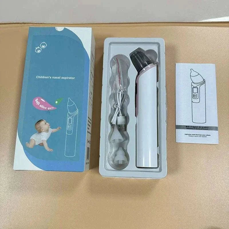Electric Baby Nasal Aspirator Rechargeable Gentle Suction-Pink