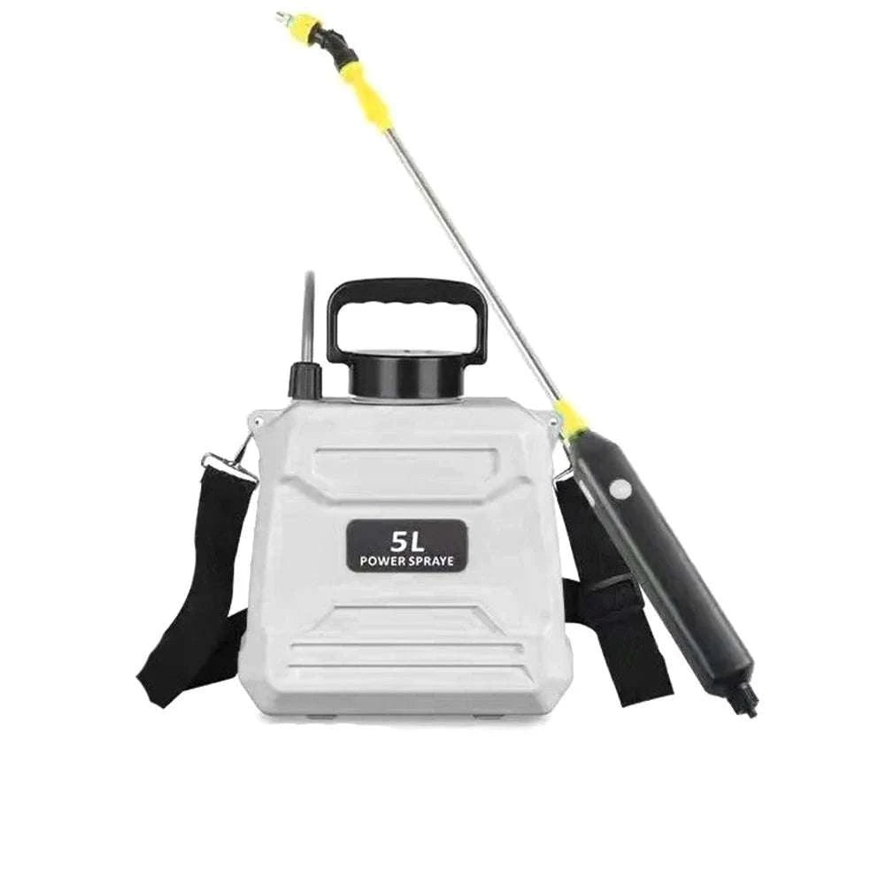 Electric Backpack Garden Sprayer 5L/8L with Adjustable Nozzles-5L-green