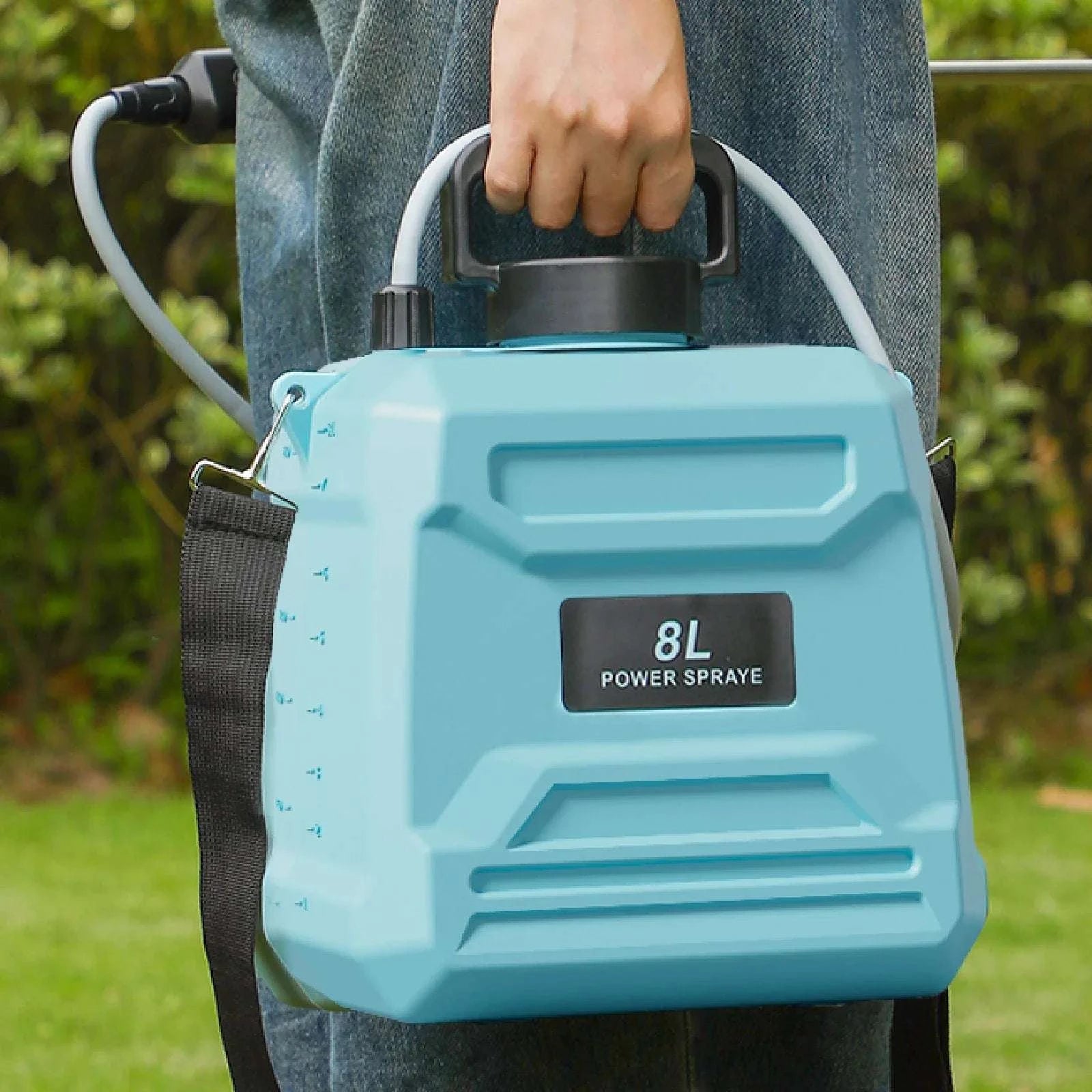 Electric Backpack Garden Sprayer 5L/8L with Adjustable Nozzles-5L-green