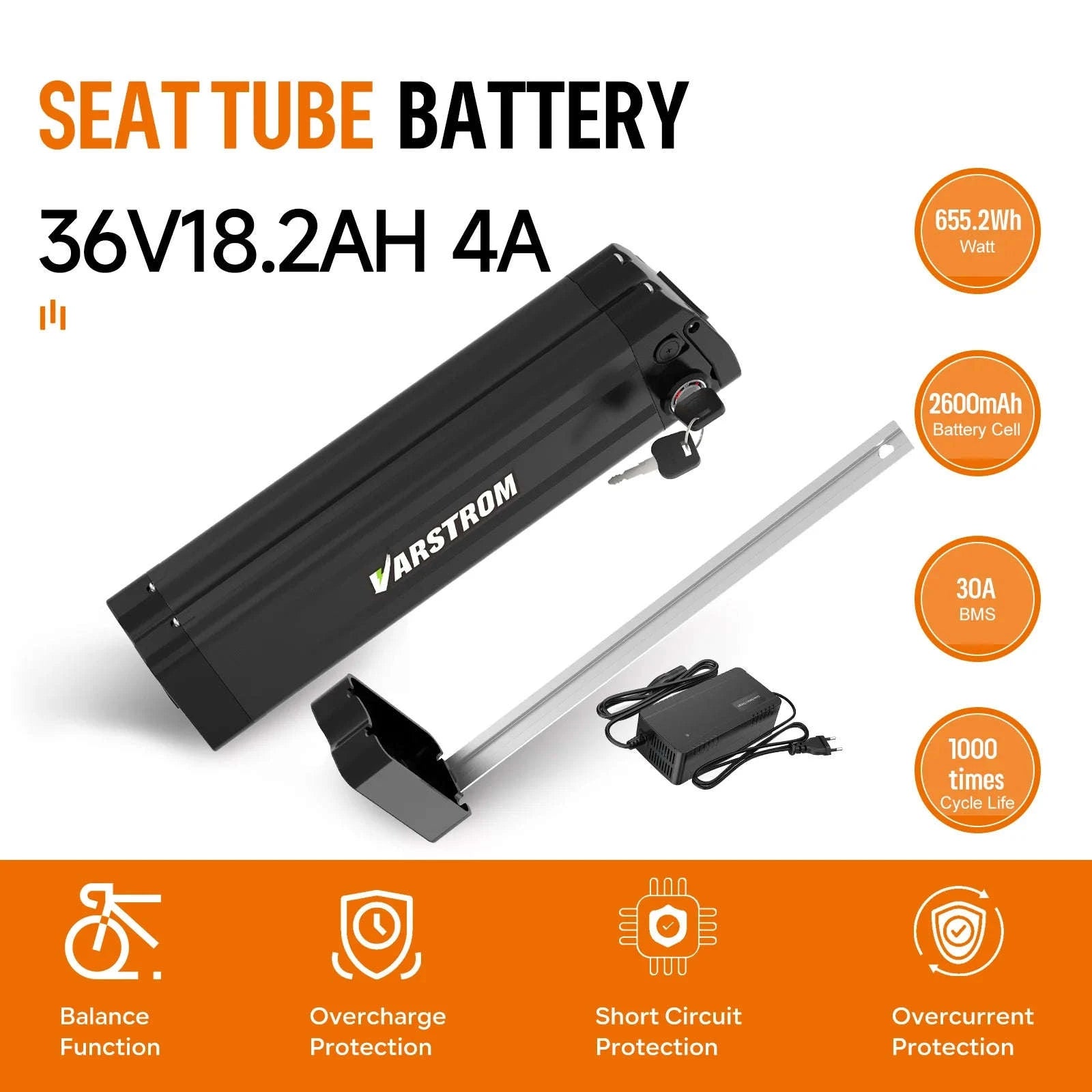 Electric Bicycle Battery Hailong 21700/18650 Pack for Powerful Ebikes-36V13Ah 468Wh (Grade-A Cells )