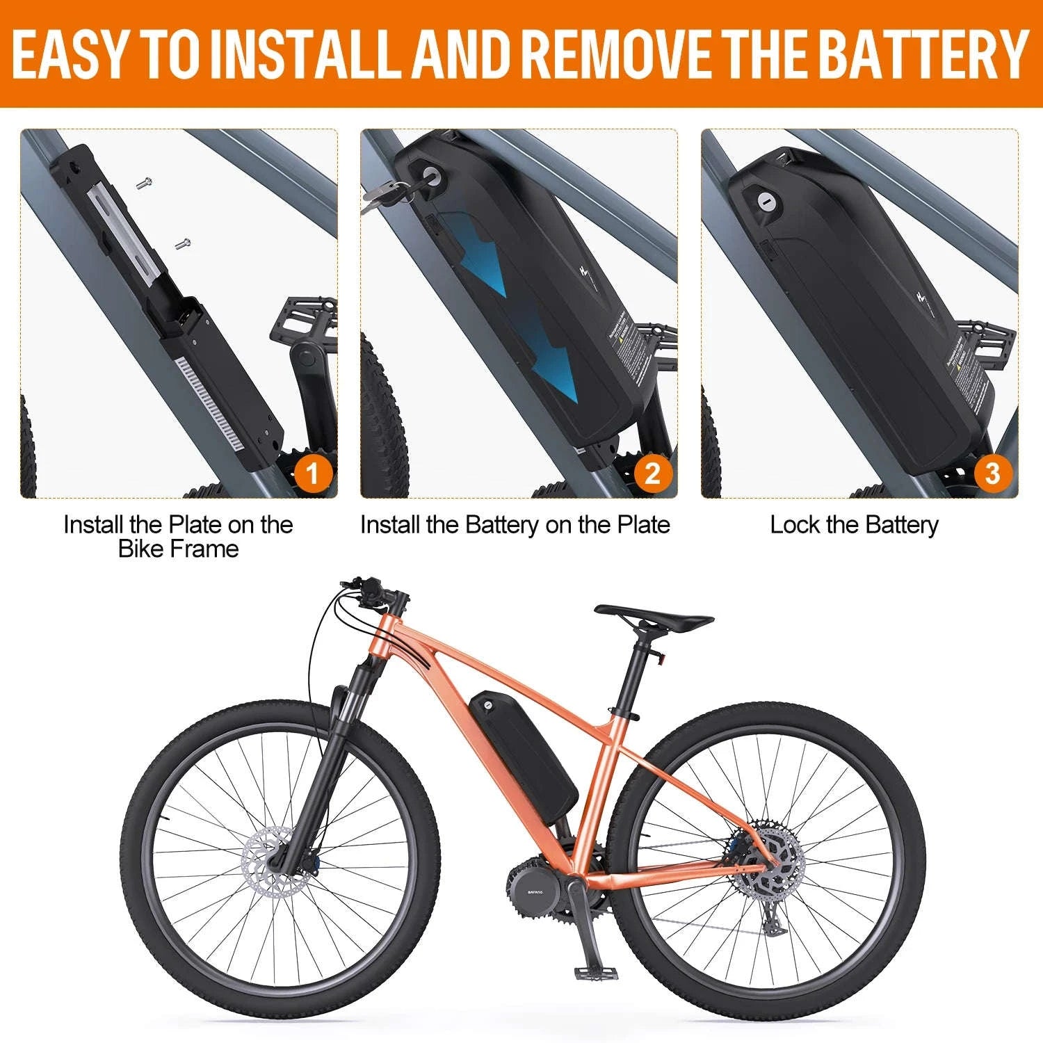 Electric Bicycle Battery Hailong 21700/18650 Pack for Powerful Ebikes-36V13Ah 468Wh (Grade-A Cells )