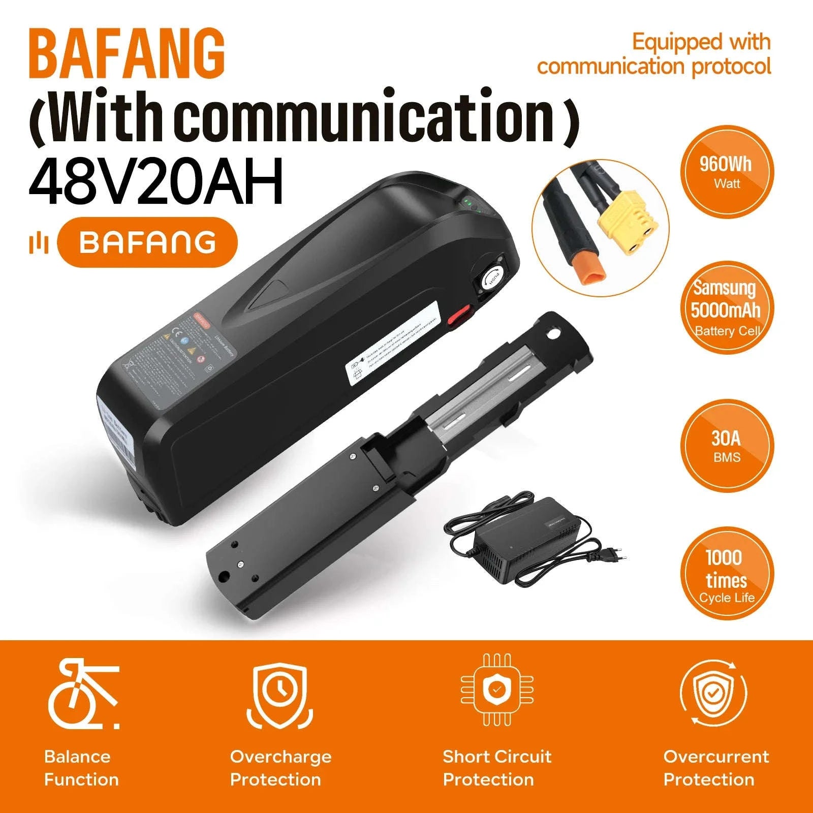 Electric Bicycle Battery Hailong 21700/18650 Pack for Powerful Ebikes-36V13Ah 468Wh (Grade-A Cells )