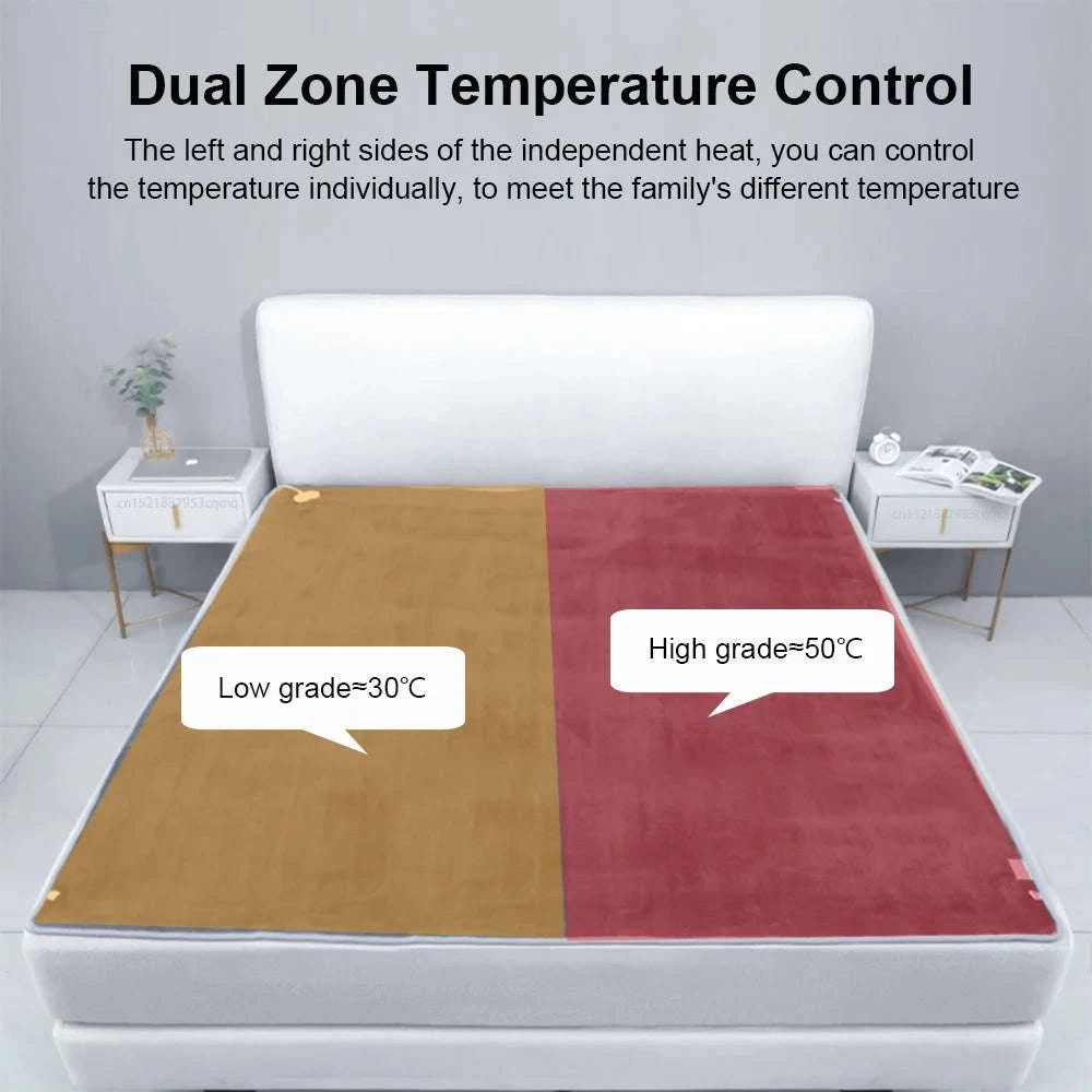 Electric Blanket 220V Thicker Automatic Thermostat Heating Blanket-70x150cm Lattice / EU