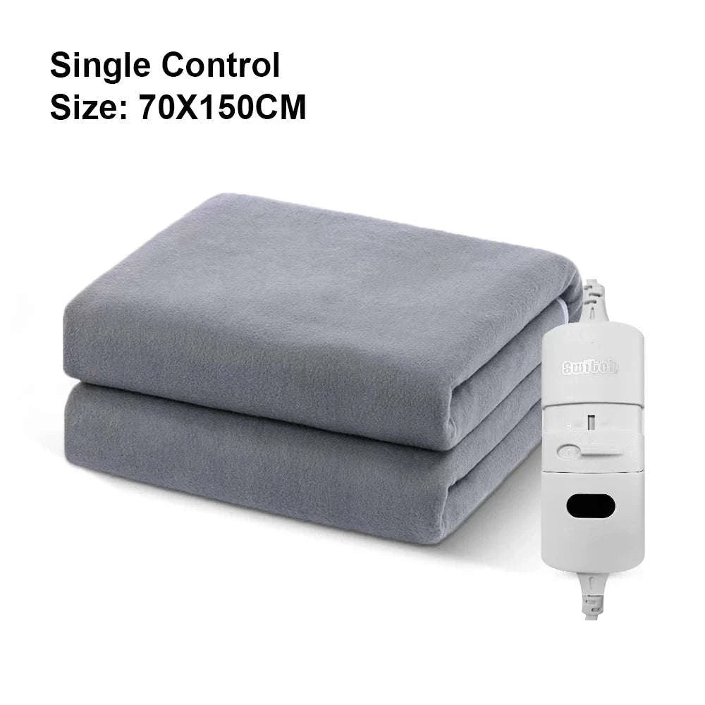 Electric Blanket 220V Thicker Automatic Thermostat Heating Blanket-70x150cm Lattice / EU