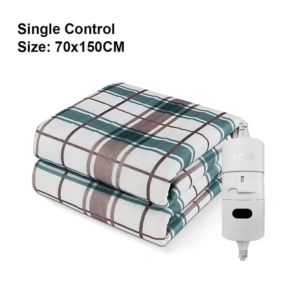 Electric Blanket 220V Thicker Automatic Thermostat Heating Blanket-70x150cm Lattice / EU