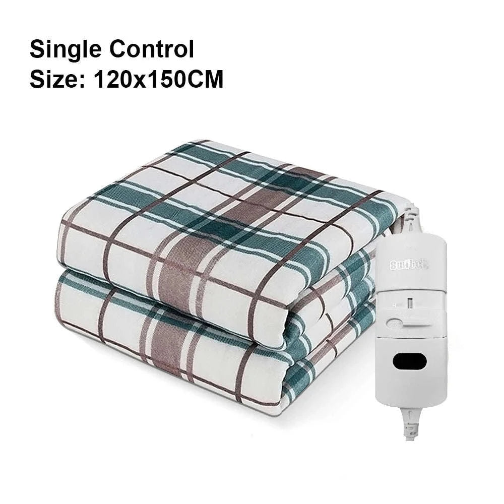 Electric Blanket 220V Thicker Automatic Thermostat Heating Blanket-70x150cm Lattice / EU