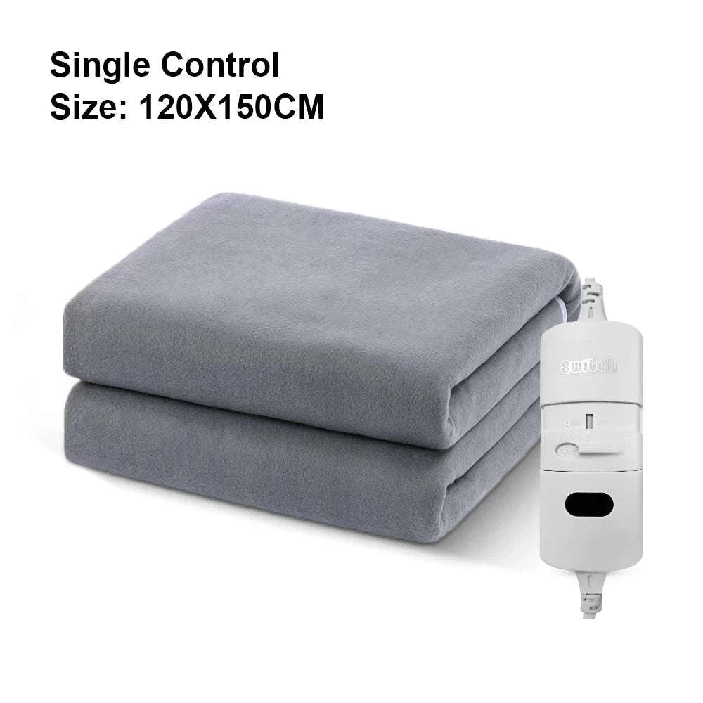 Electric Blanket 220V Thicker Automatic Thermostat Heating Blanket-70x150cm Lattice / EU