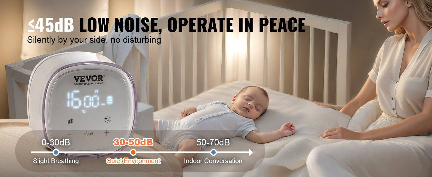 Portable Rechargeable Double Electric Breast Pump with LED Display