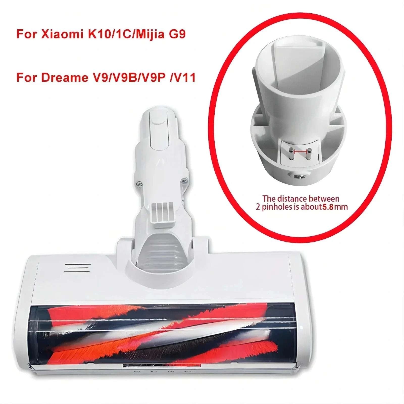 Electric Brush Head for Xiaomi G10, K10, 1C, Dreame V8 V9 V11 G9-1pcs